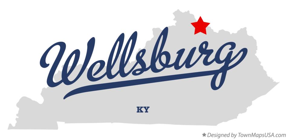 Map of Wellsburg Kentucky KY