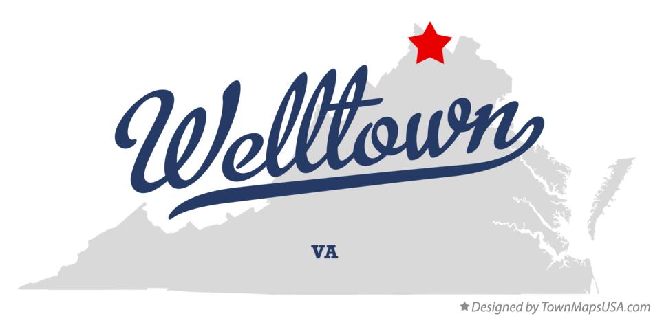 Map of Welltown Virginia VA