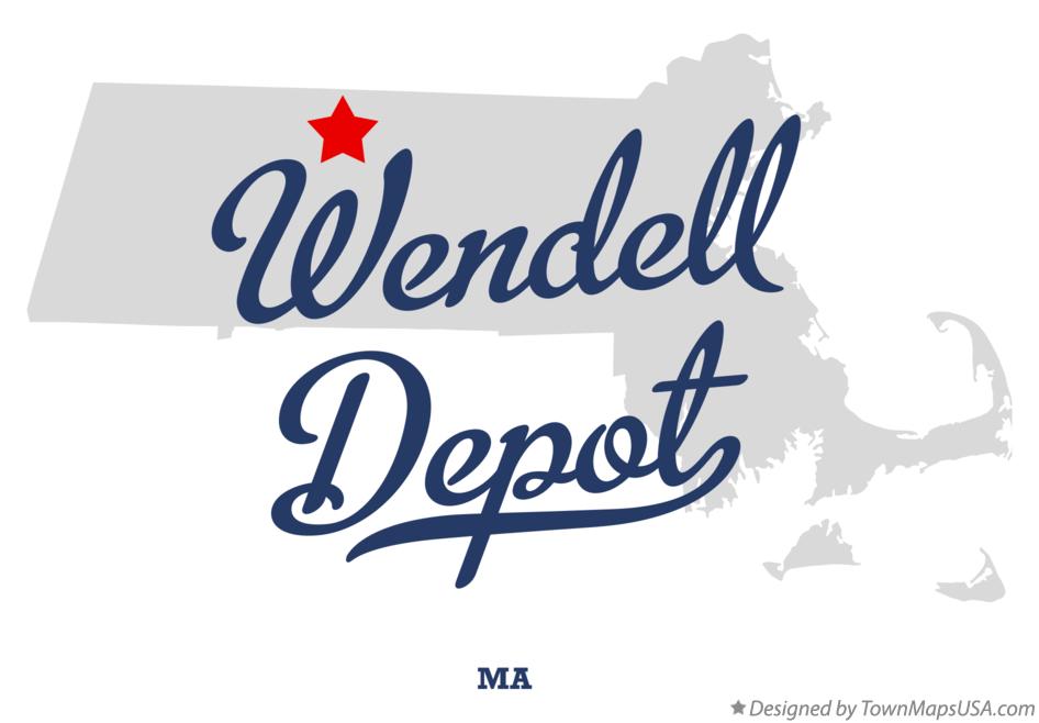 Map of Wendell Depot Massachusetts MA