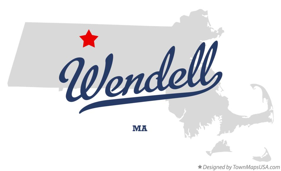 Map of Wendell Massachusetts MA