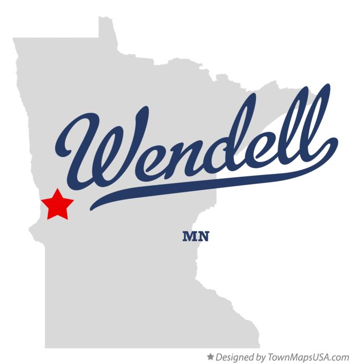 Map of Wendell Minnesota MN