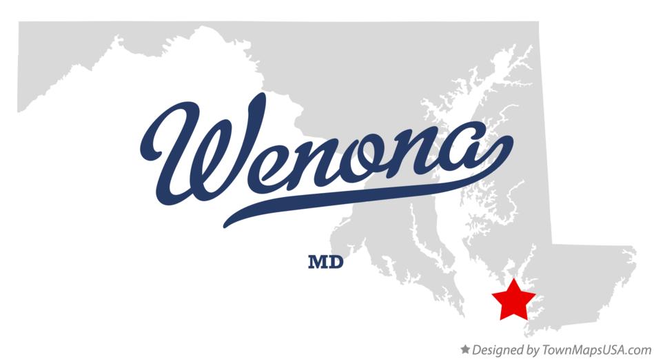 Map of Wenona Maryland MD