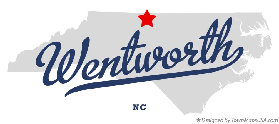 Map of Wentworth North Carolina NC