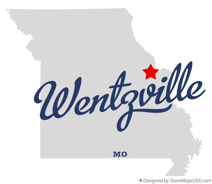 Map of Wentzville Missouri MO