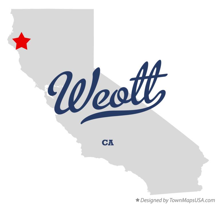 Map of Weott California CA