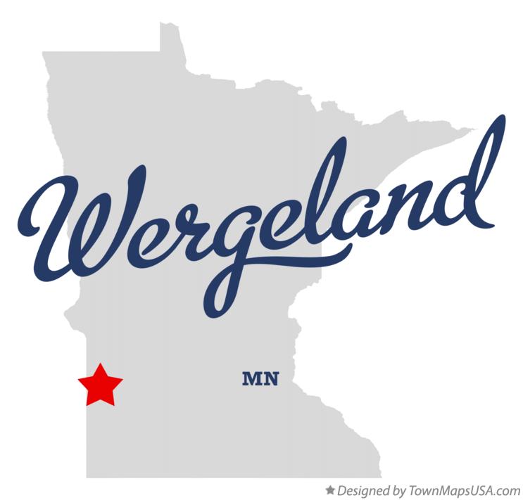 Map of Wergeland Minnesota MN