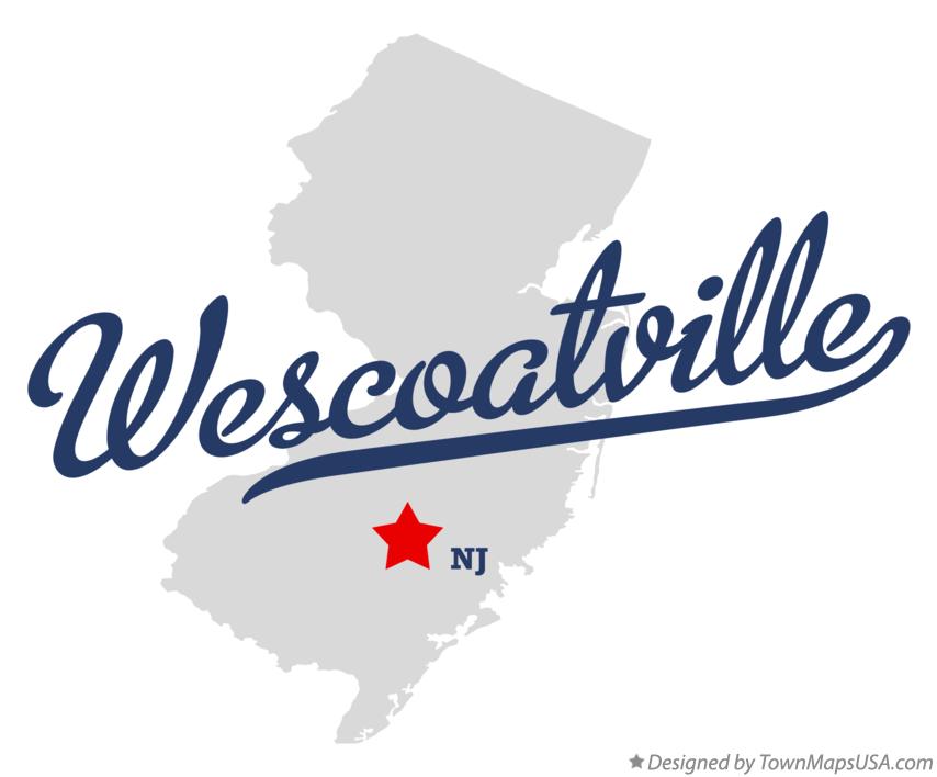 Map of Wescoatville New Jersey NJ