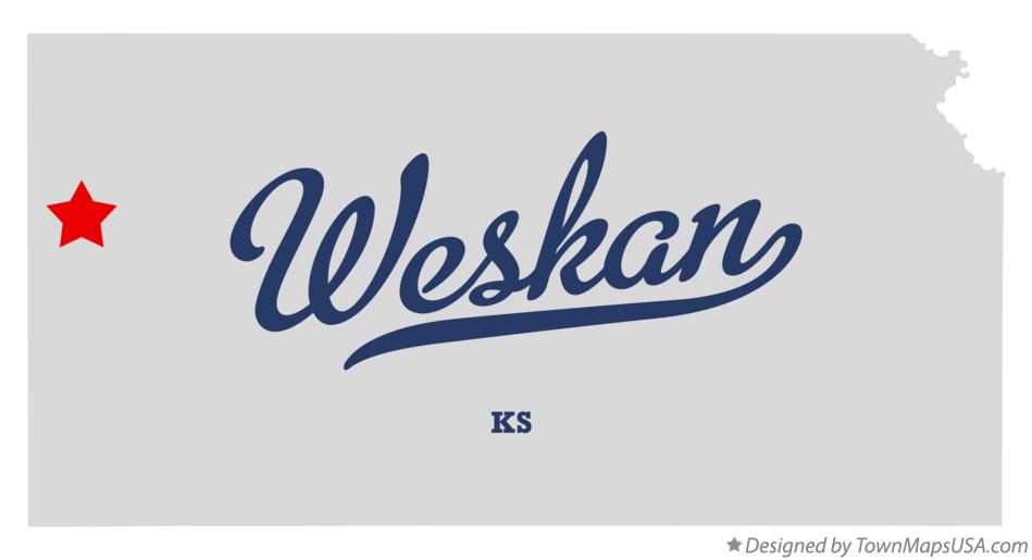 Map of Weskan Kansas KS