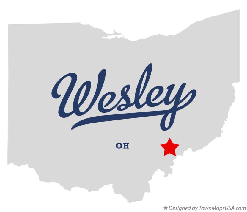 Map of Wesley Ohio OH