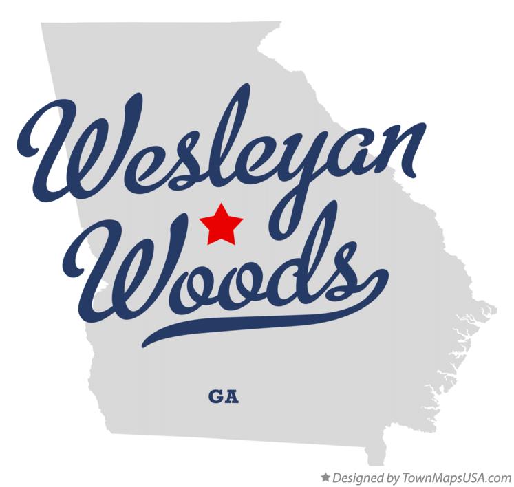 Map of Wesleyan Woods Georgia GA