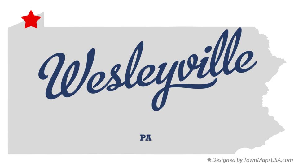 Map of Wesleyville Pennsylvania PA