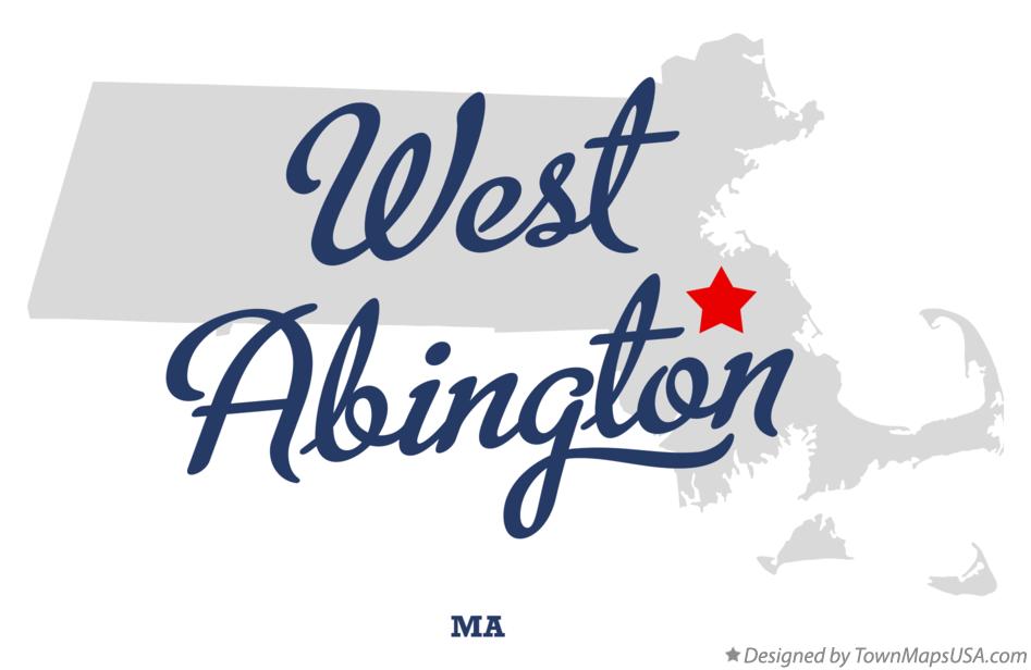 Map of West Abington, MA, Massachusetts