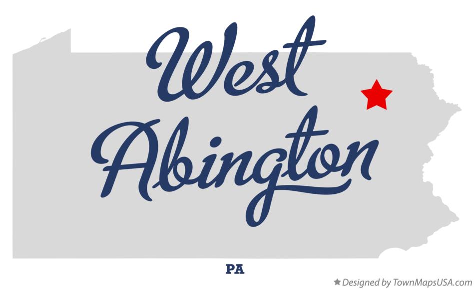 Map of West Abington Pennsylvania PA