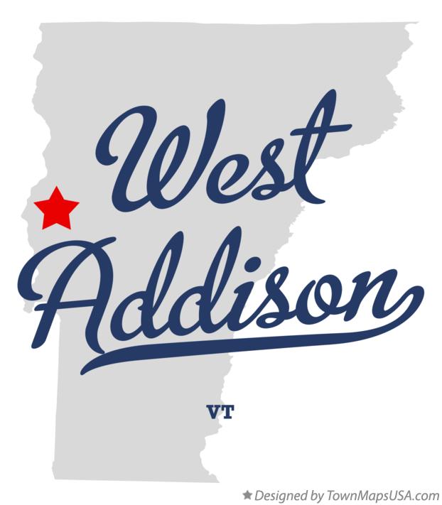 Map of West Addison Vermont VT