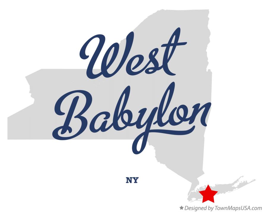 Map of West Babylon New York NY