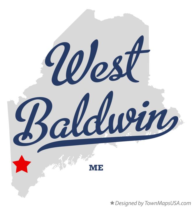 Map of West Baldwin Maine ME