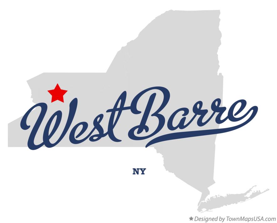 Map of West Barre New York NY