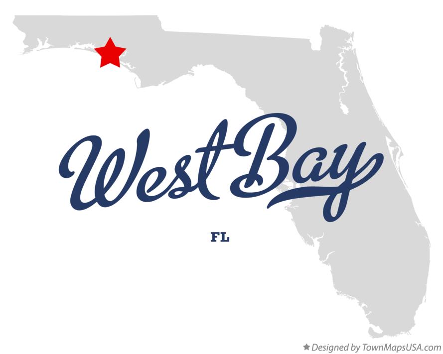 Map of West Bay Florida FL