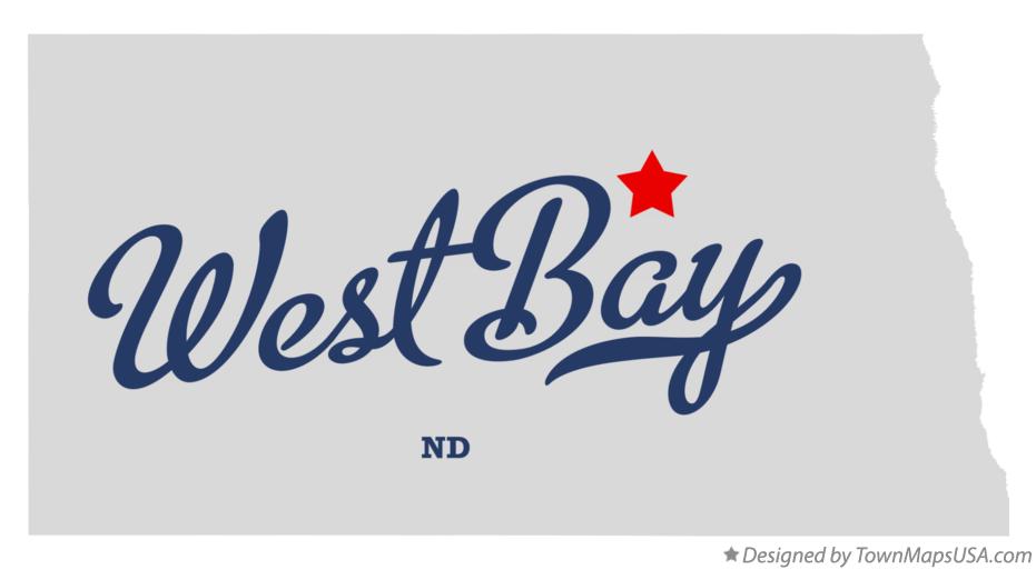 Map of West Bay North Dakota ND