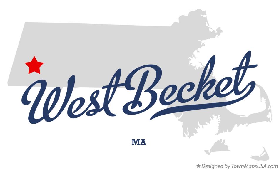 Map of West Becket Massachusetts MA