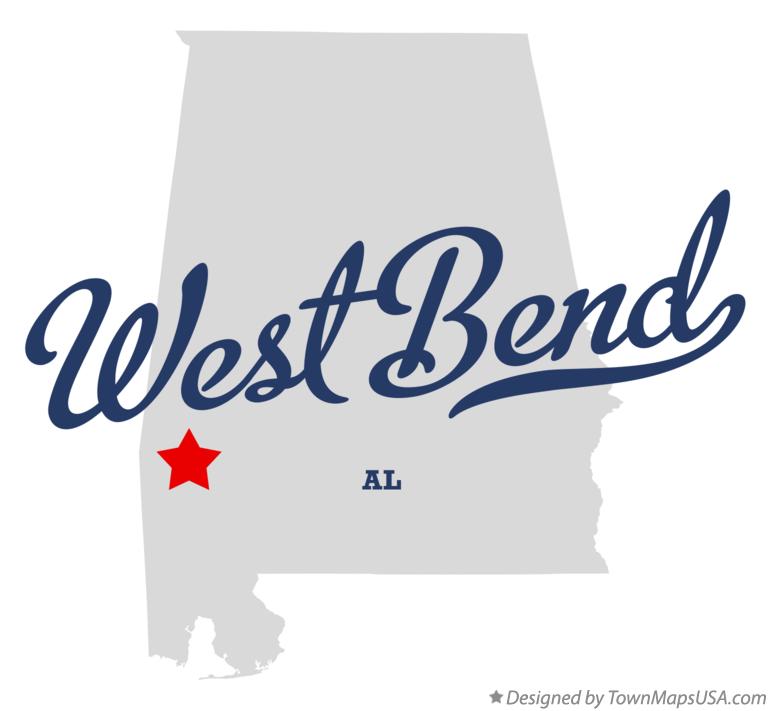 Map of West Bend Alabama AL