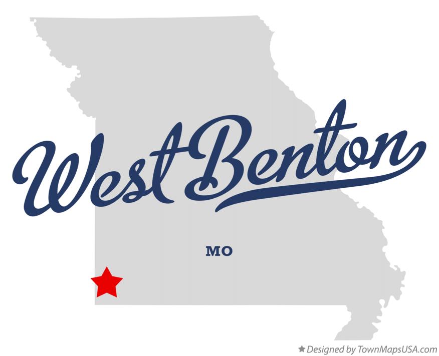 Map of West Benton Missouri MO