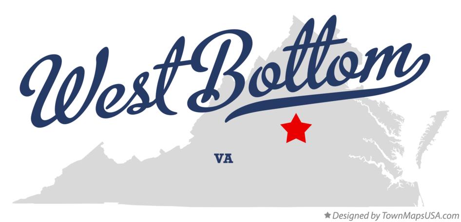 Map of West Bottom Virginia VA