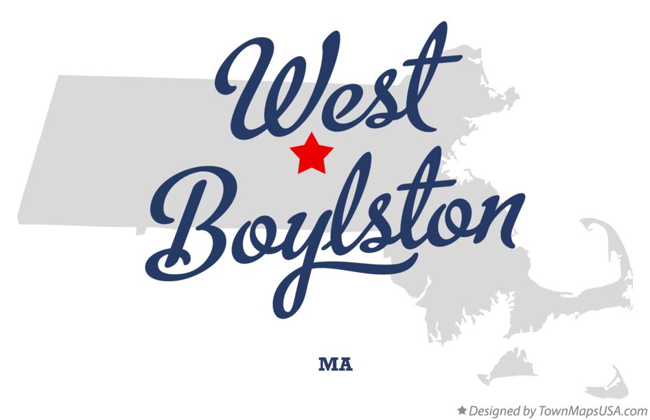 Map of West Boylston Massachusetts MA