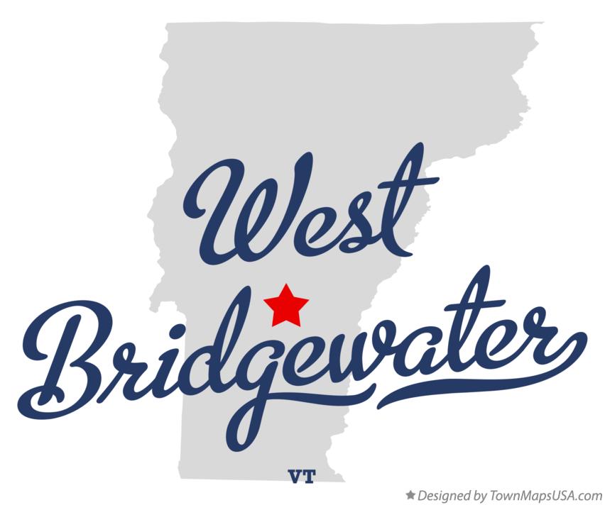 Map of West Bridgewater Vermont VT
