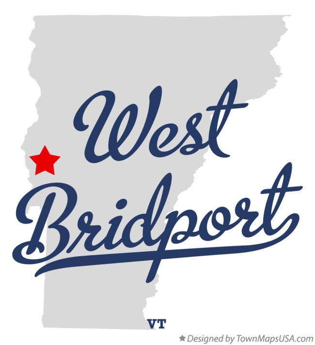 Map of West Bridport Vermont VT