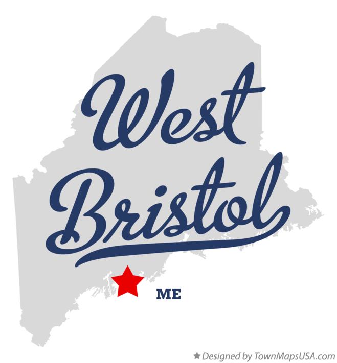 Map of West Bristol Maine ME