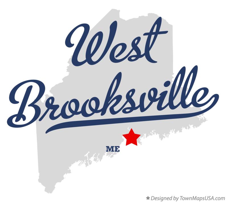 Map of West Brooksville Maine ME