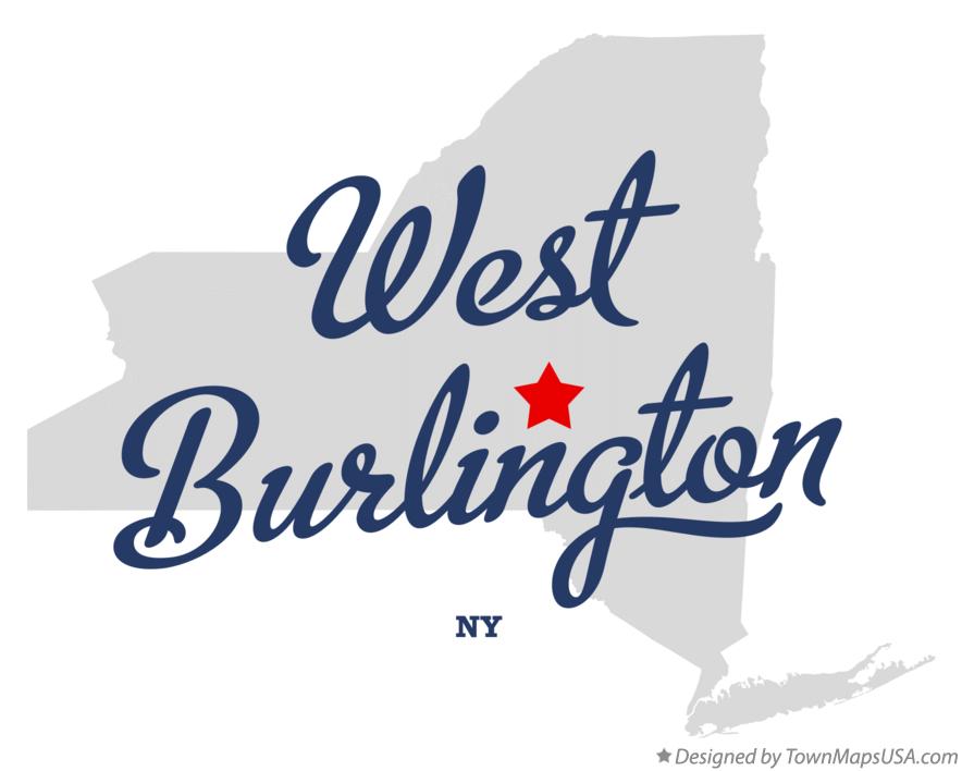 Map of West Burlington New York NY