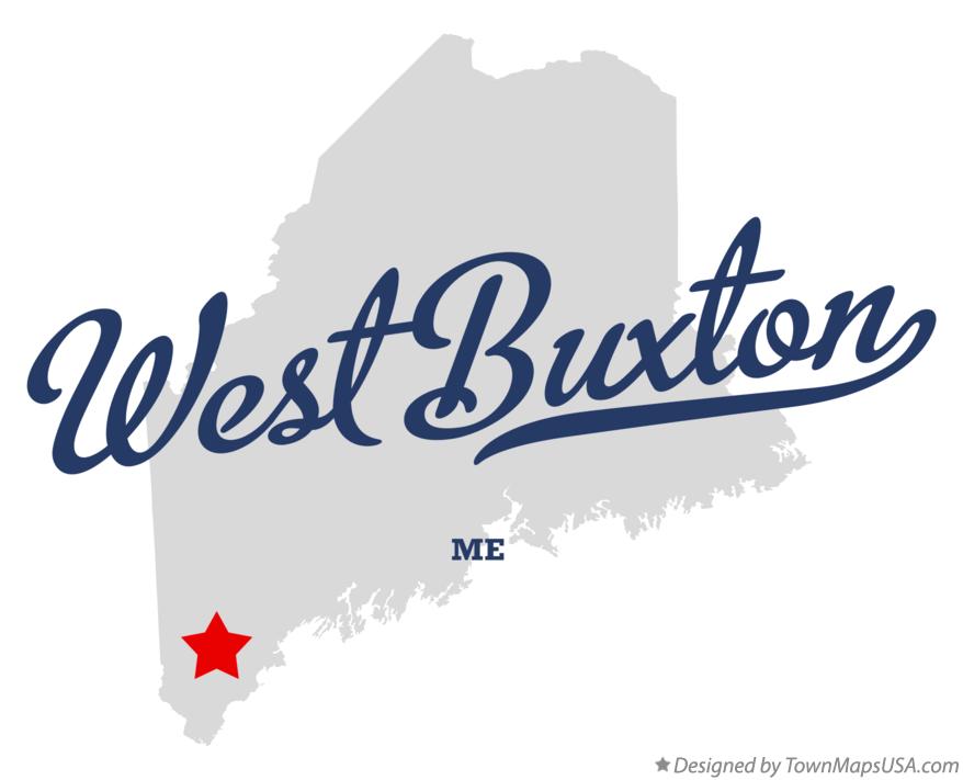 Map of West Buxton Maine ME