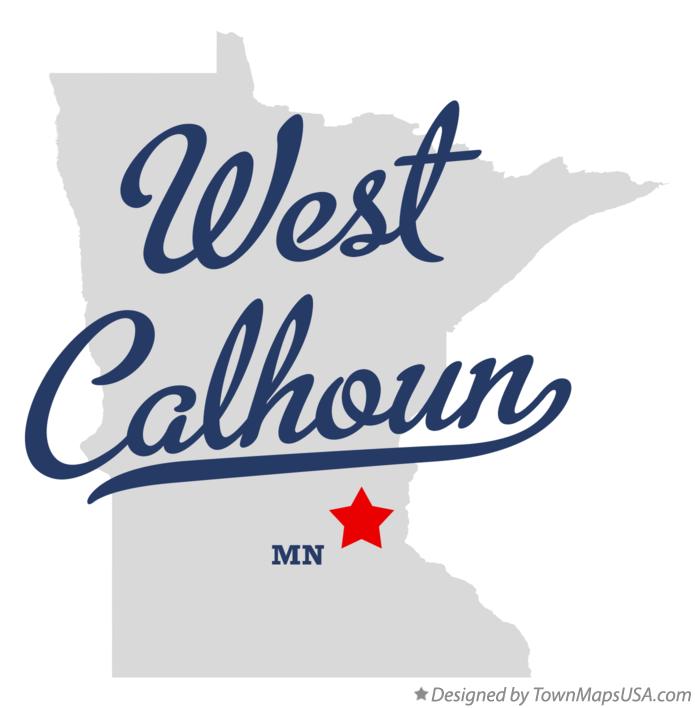 Map of West Calhoun Minnesota MN