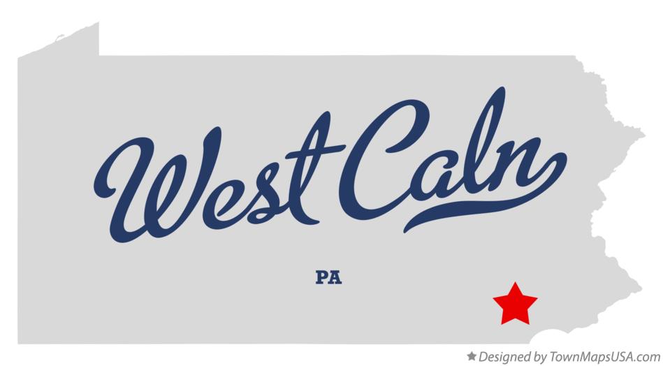 Map of West Caln Pennsylvania PA