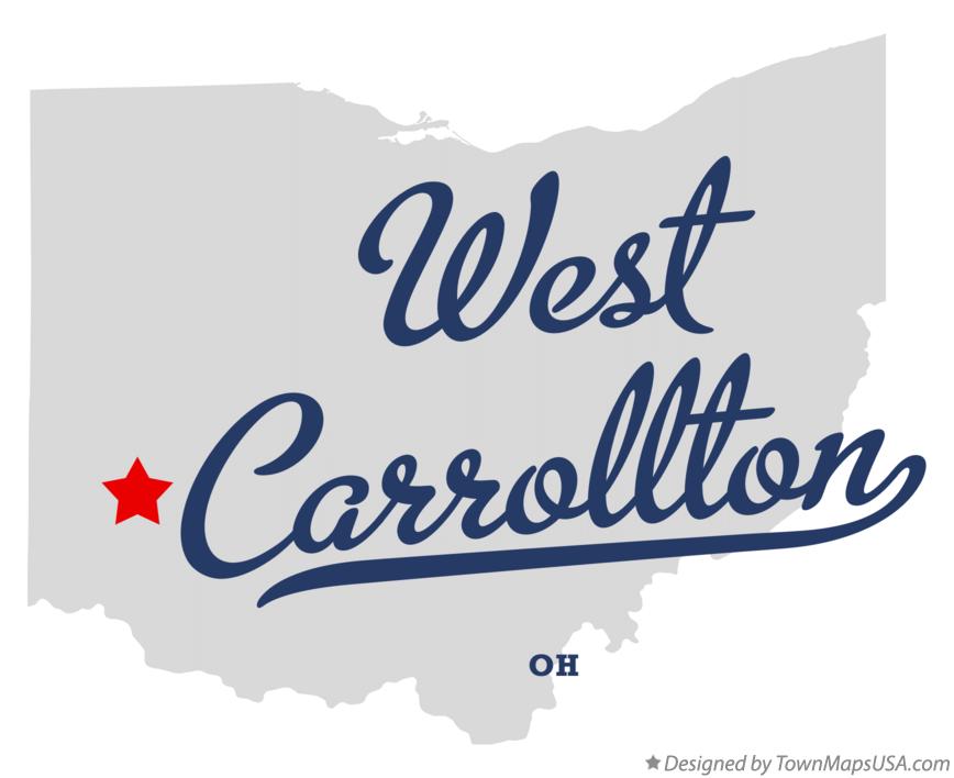 Map of West Carrollton Ohio OH