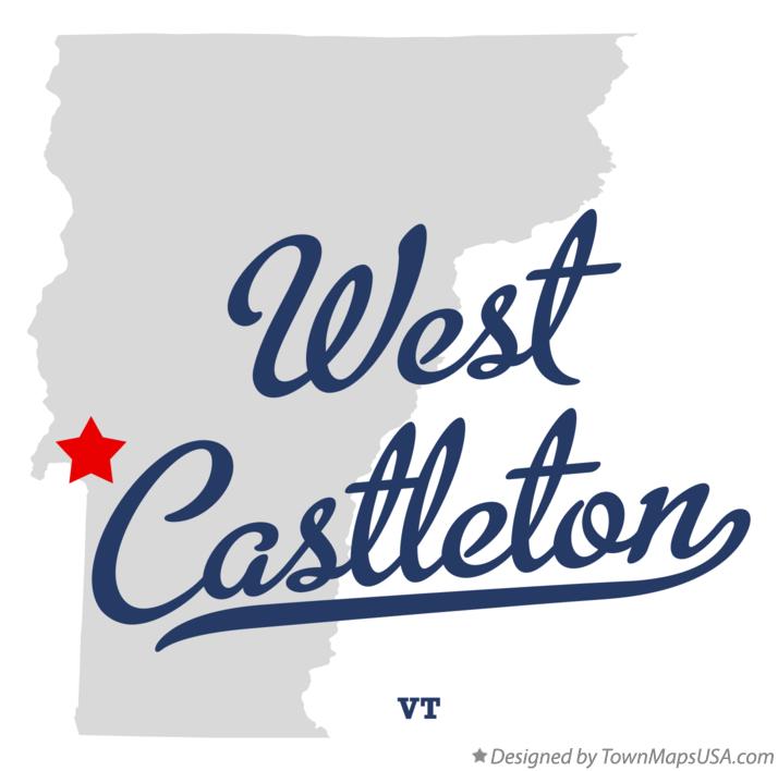 Map of West Castleton Vermont VT
