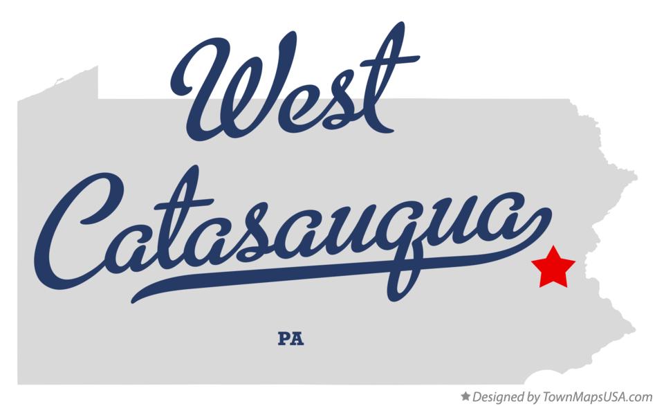 Map of West Catasauqua Pennsylvania PA