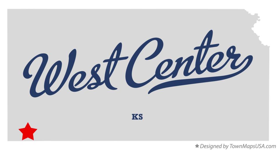 Map of West Center Kansas KS