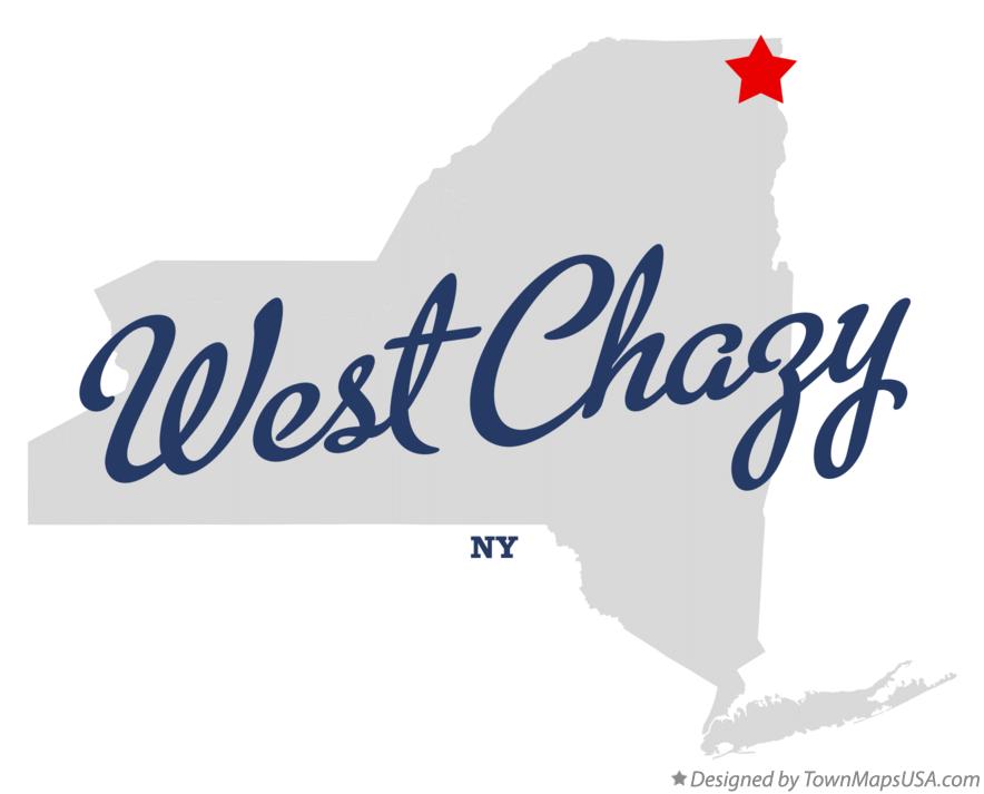 Map of West Chazy New York NY
