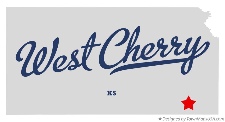 Map of West Cherry Kansas KS