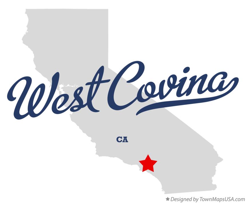Map of West Covina California CA