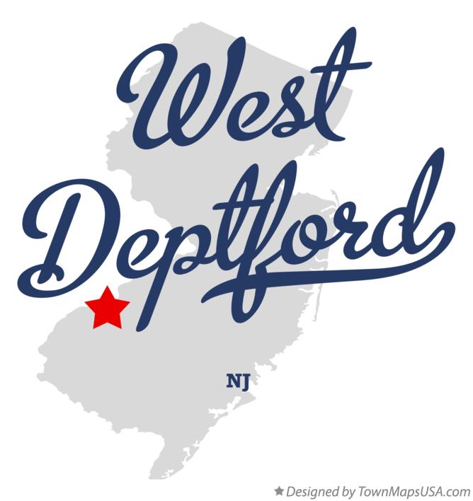 Map of West Deptford New Jersey NJ