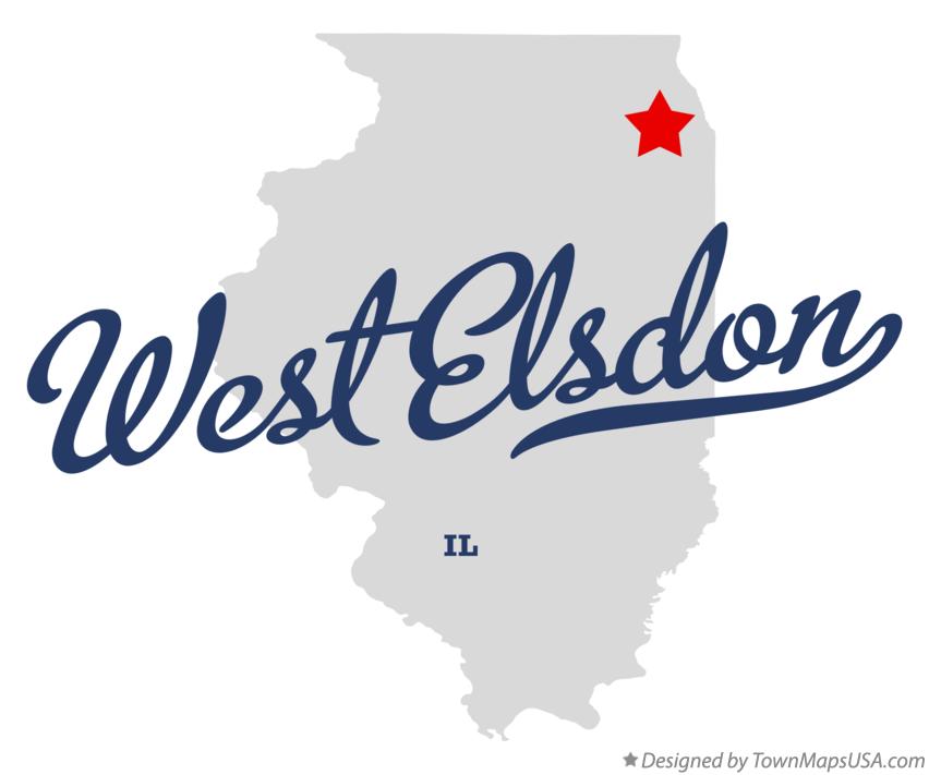 Map of West Elsdon Illinois IL