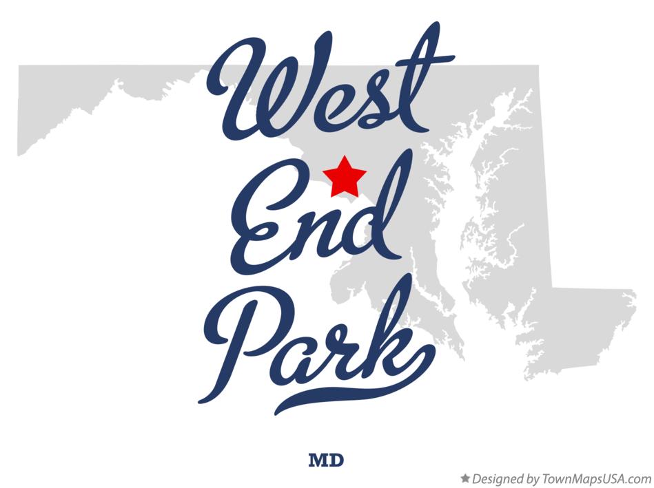 Map of West End Park Maryland MD
