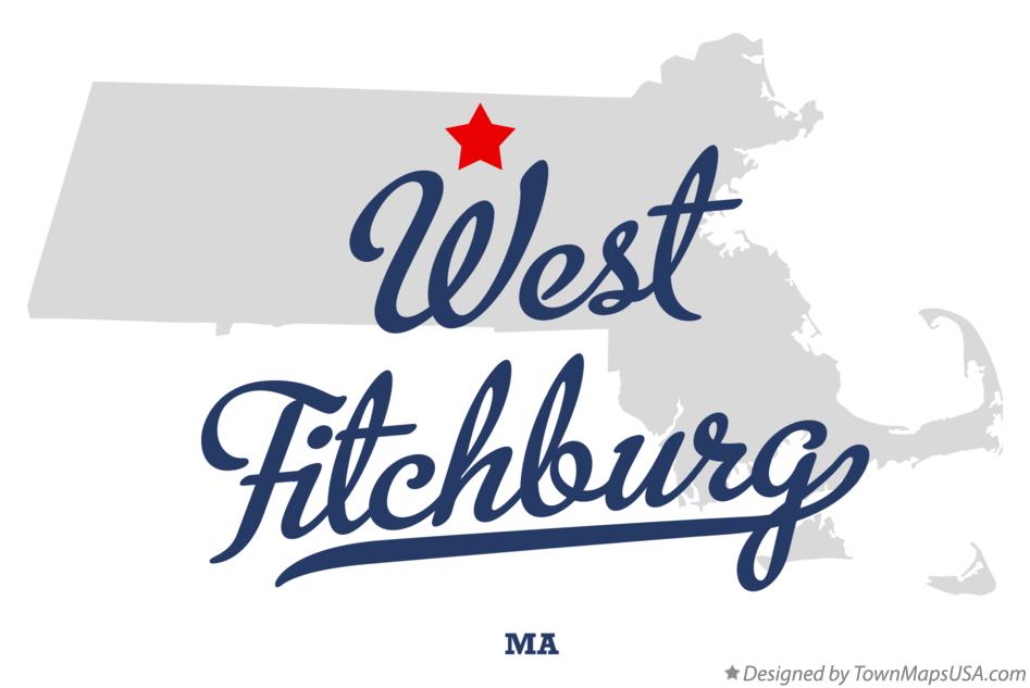 Map of West Fitchburg Massachusetts MA