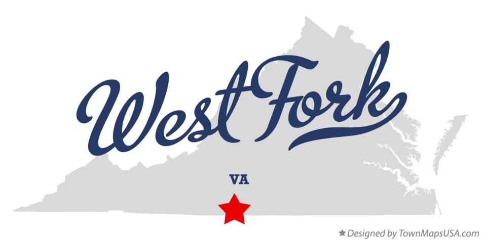 Map of West Fork Virginia VA