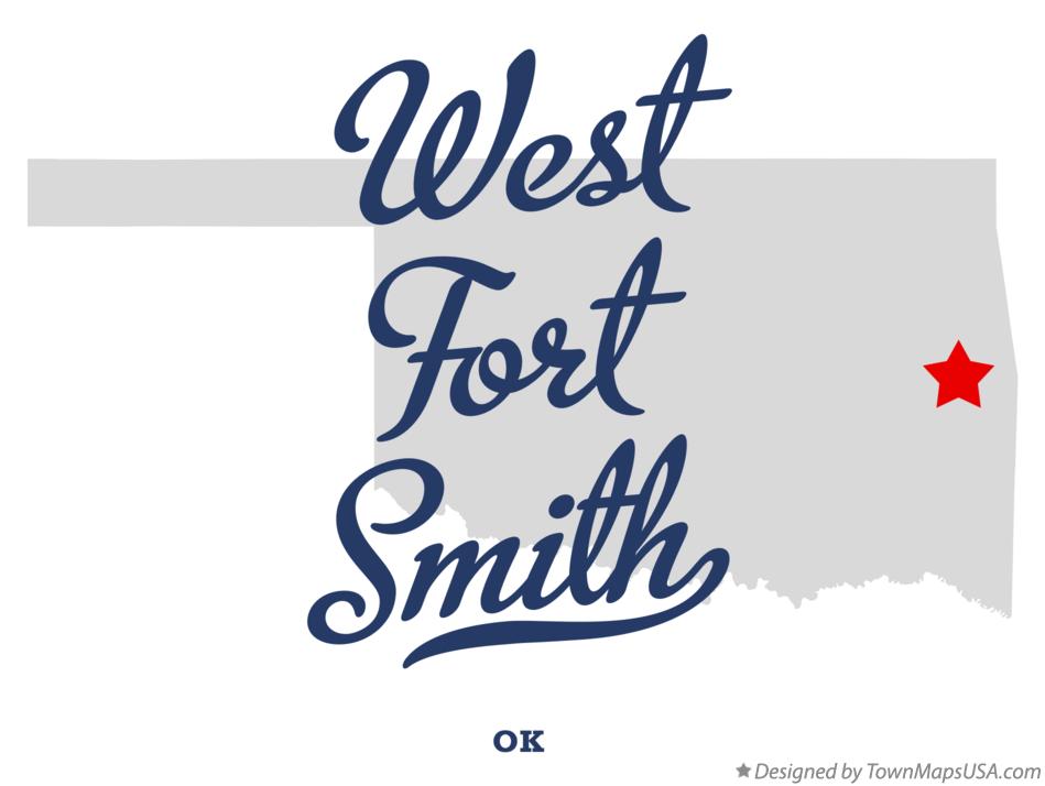 Map of West Fort Smith Oklahoma OK