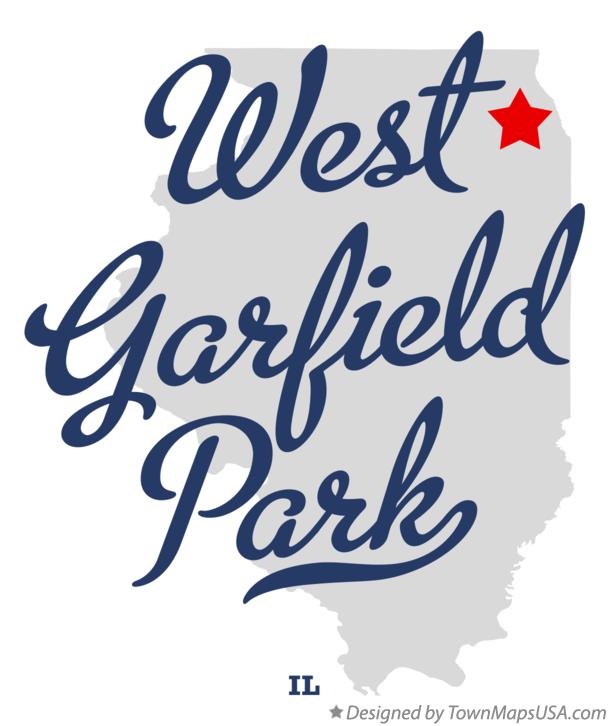 Map of West Garfield Park Illinois IL